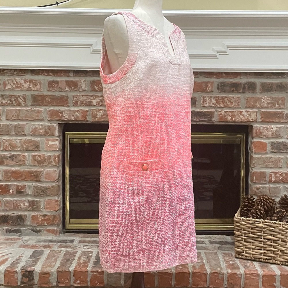 Cynthia Steffe neon pink ombré shift dress / 12 / Excellent condition - Picture 4 of 15